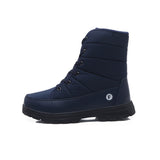 Women Men Outdoor Snow Boots Lace Up Warm Waterproof Winter Round Toe Platform Shoes