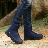 Women Men Outdoor Snow Boots Lace Up Warm Waterproof Winter Round Toe Platform Shoes