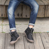 Women Men Snow Ankle Boots Non Slip Lace Up Platform Flat Resistant Outdoor Winter Warm Casual Shoes