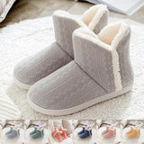 Ladies Slippers Womens Ankle Boots Memory Foam Winter Warm Slip On Booties