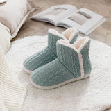 Ladies Slippers Womens Ankle Boots Memory Foam Winter Warm Slip On Booties