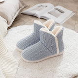 Ladies Slippers Womens Ankle Boots Memory Foam Winter Warm Slip On Booties