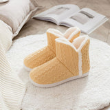 Ladies Slippers Womens Ankle Boots Memory Foam Winter Warm Slip On Booties