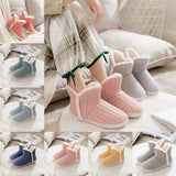 Ladies Slippers Womens Ankle Boots Memory Foam Winter Warm Slip On Booties