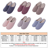 Women's Indoor Warm Slippers Memory Foam Washable Cotton Non-Slip Home Shoes US