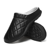 Mens Slippers House Indoor Outdoor Fuzzy Plush Warm Waterproof  Mules Shoes UK