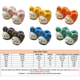 Unisex Kids Cute Cartoon Furry Plush Slippers Closed Toe Slip On Warm Sliders