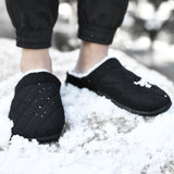 Mens Slip On Closed Toe Winter Warm Slippers Cotton Plush Comfy Sliders Shoes