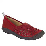 Women Slip On Embroidery Flat Closed Toe Shoes Hollow Out Casual Shoes Sandals