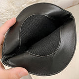 Womens Pointed Toe Casual Boots Chunky Block Mid Calf Boots Slip On Fashion Shoe