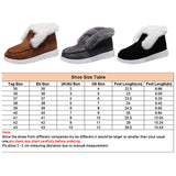 Ladies Winter Warm Boots Suede Fur Lined Slipper Non-slip Flat Ankle Bootie Shoe