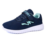 Kid Boy Solid Breathable Hiking Trainers Shoes Casual Running Magic Tape Sneaker