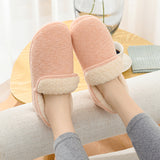 Women Winter Warm Memory Foam Slip On Boot Casual Soft Indoor House Flat Anti Slip Shoes