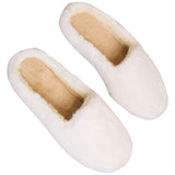 Womens Slippers Fluffy Slide Sliders Winter Warm Furry Slip on Shoe Round Toe