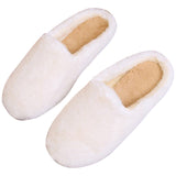 Womens Slippers Fluffy Slide Sliders Winter Warm Furry Slip on Shoe Round Toe