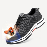 STEEL TOE CAP SAFETY WORK TRAINERS MENS WOMENS BOOT HIKING SHOES UNISEX SNEAKERS