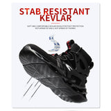 Steel Toe Cap Safety Shoes Shock Absorbing Trainers Mens Womens Boot Work Hiking