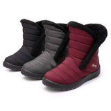 Fashion Outdoor Snow Boots Womens Ankle Boots Warm Waterproof Casual Shoes