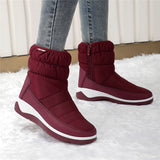 Womens Snow Boots Ladies Winter Warm Slip-On Outdoor High Top Boot Shoes