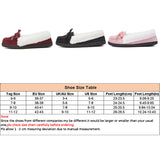 Women's Casual Bowknot Moccasins Plush Lined Slip On Flat  Loafers Shoes