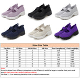 Womens Slip On Trainers Sneakers Ladies Mesh Breathable Loafers Platform Shoes
