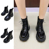 Ladies Ankle Mid Calf Chelsea Black Boots Shoes Chunky Heel Casual Comfy Shoes