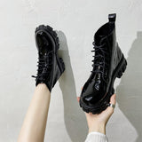 Ladies Ankle Mid Calf Chelsea Black Boots Shoes Chunky Heel Casual Comfy Shoes