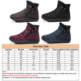 Women 's Snow Boot Waterproof Ankle Non-slip Winter Fur Booties Warm Winter Shoe