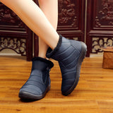Women 's Snow Boot Waterproof Ankle Non-slip Winter Fur Booties Warm Winter Shoe