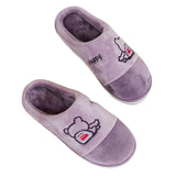 Womens Ladies Mule Sliders Slip On Faux Plush Lined Soft Winter Warm Slippers