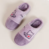 Womens Ladies Mule Sliders Slip On Faux Plush Lined Soft Winter Warm Slippers