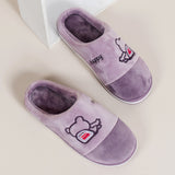 Womens Ladies Mule Sliders Slip On Faux Plush Lined Soft Winter Warm Slippers