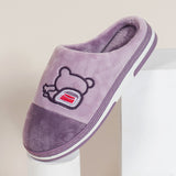 Womens Ladies Mule Sliders Slip On Faux Plush Lined Soft Winter Warm Slippers