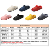Womens Waterproof Mules Mens Fur Lined Garden Shoes House Warm Slippers Outdoor