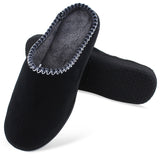Mens Slippers Warm Plush lined Memory Foam House Comfy Indoor Outdoor Shoes Size