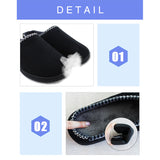 Mens Slippers Warm Plush lined Memory Foam House Comfy Indoor Outdoor Shoes Size