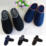Mens Slippers Warm Plush lined Memory Foam House Comfy Indoor Outdoor Shoes Size