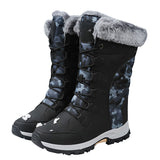 Women Snow Winter Warm Thick Bottom Platform Lace Up Fur Ankle Comfortable Boots