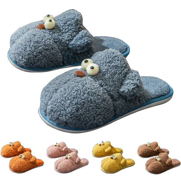 Ladies Womens Warm Lining Flat Slip On Bedroom Indoor Slippers Anti Slip Shoes