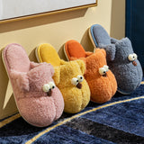 Ladies Womens Warm Lining Flat Slip On Bedroom Indoor Slippers Anti Slip Shoes