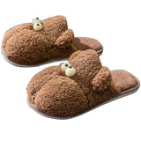 Ladies Womens Warm Lining Flat Slip On Bedroom Indoor Slippers Anti Slip Shoes