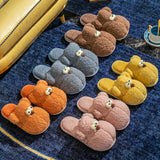 Ladies Womens Warm Lining Flat Slip On Bedroom Indoor Slippers Anti Slip Shoes