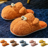 Ladies Womens Warm Lining Flat Slip On Bedroom Indoor Slippers Anti Slip Shoes