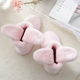 Women Indoor Slipper Snow Boot Slip On Flat Plush Mid Calf Booties Slides Cozy Shoes