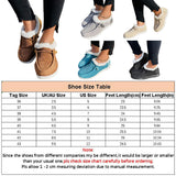 Women's Loafers Comfort Slip On Driving Flat Shoes Casual Winter Warm Shoes