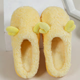 Womens Flat Heels Cosy Plush Slippers Winter Warm Comfort Floor Shoes Bedroom