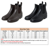 Women's Ankle Rain Boots Waterproof Non-Slip Short Rain Booties Chelsea Boots US