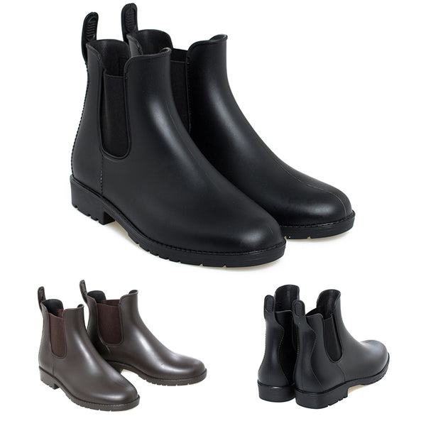 Women's Ankle Rain Boots Waterproof Non-Slip Short Rain Booties Chelsea Boots US