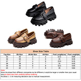 Women Fashion Platforms Goth Mary Jane Shoes Buckle Strap Round Toe Chunky Pumps