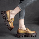 Women Fashion Platforms Goth Mary Jane Shoes Buckle Strap Round Toe Chunky Pumps